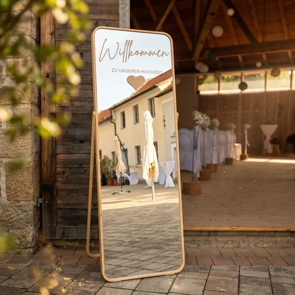 Der Pavillon der Anzbacher Mühle, festlich für eine Hochzeit vorbereitet